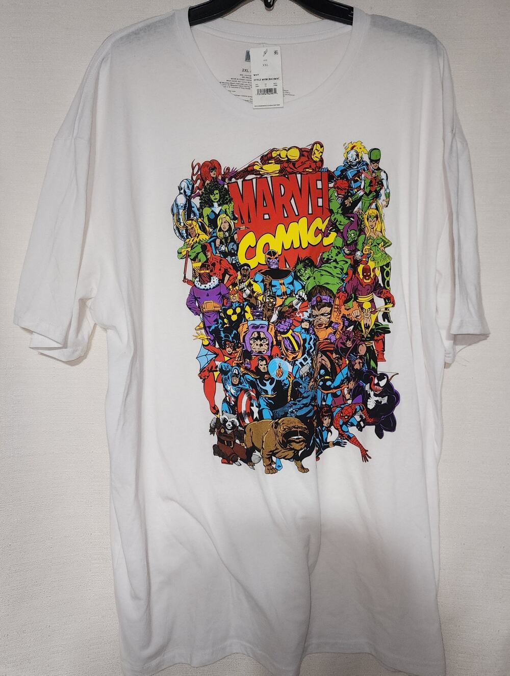 Marvel hero's shirt men's XXL